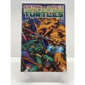 1986 EASTMAN AND LAIRD'S TEENAGE MUTANT NINJA TURTLES #6 COMIC BOOK